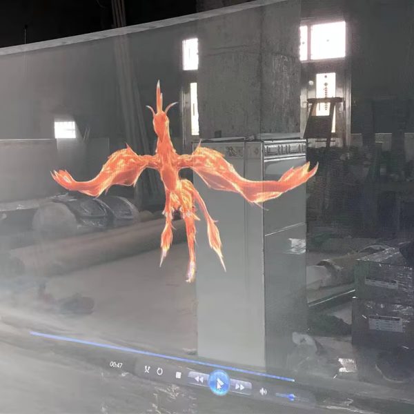 HaoMing Professional Stage Background Screen 3D Suspension Holographic Display Mesh Screen Super Light High Transparent Film 3D